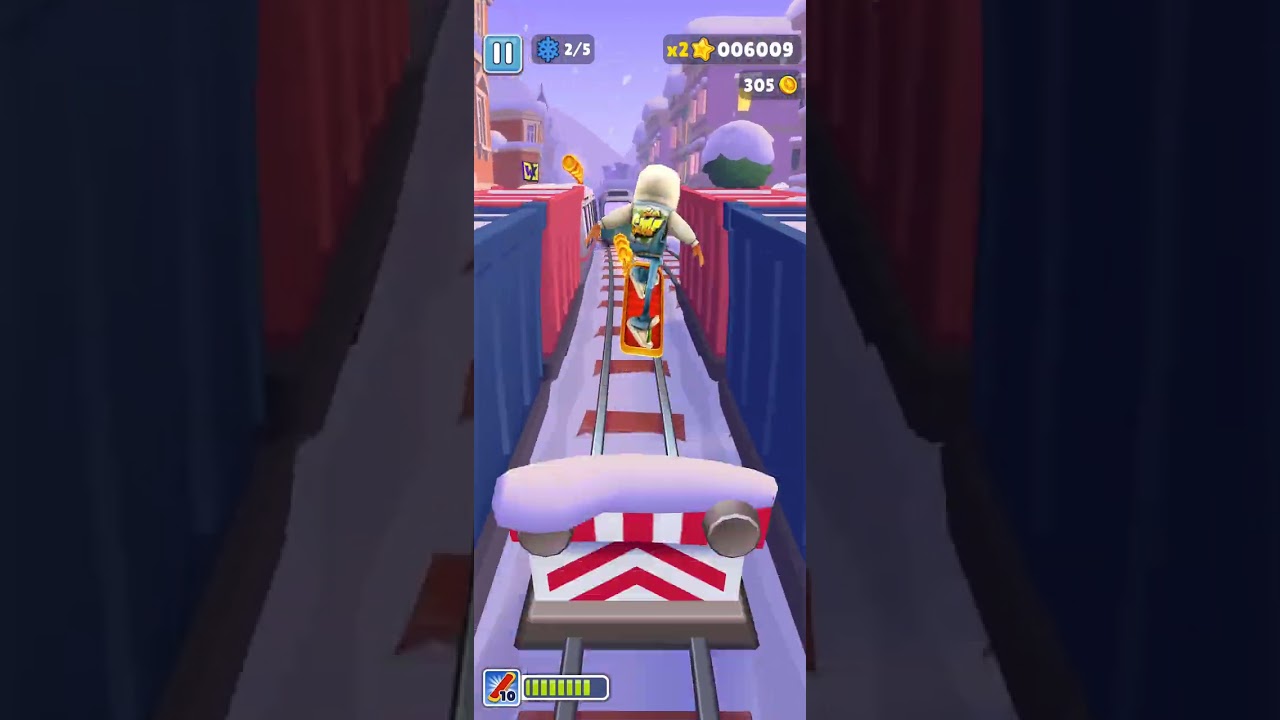 Let's run in Subway Surface. 