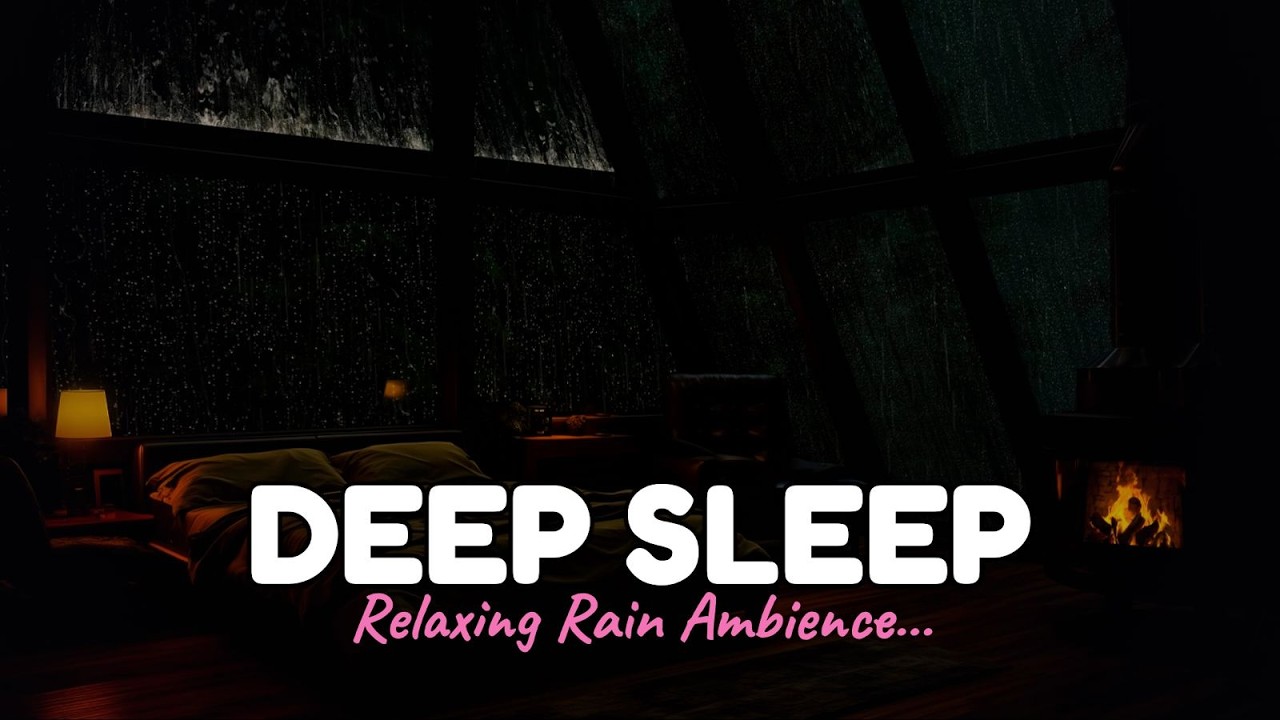Rainy Noise Atmosphere ASMR - Storm Skies Rainfall For Relaxing Unwind