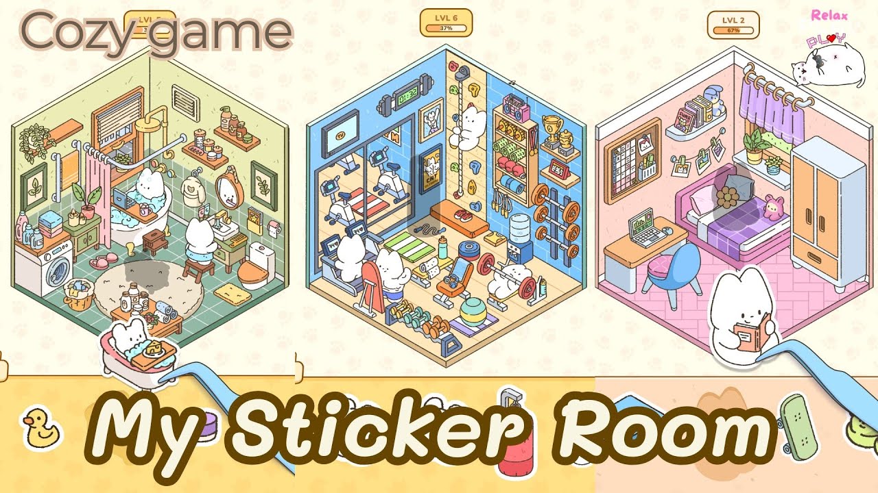 🏠🧸🎀🎐เกมติดสติกเกอร์แต่งห้องสุดคิ้วท์ I My Sticker Room - Decor Game