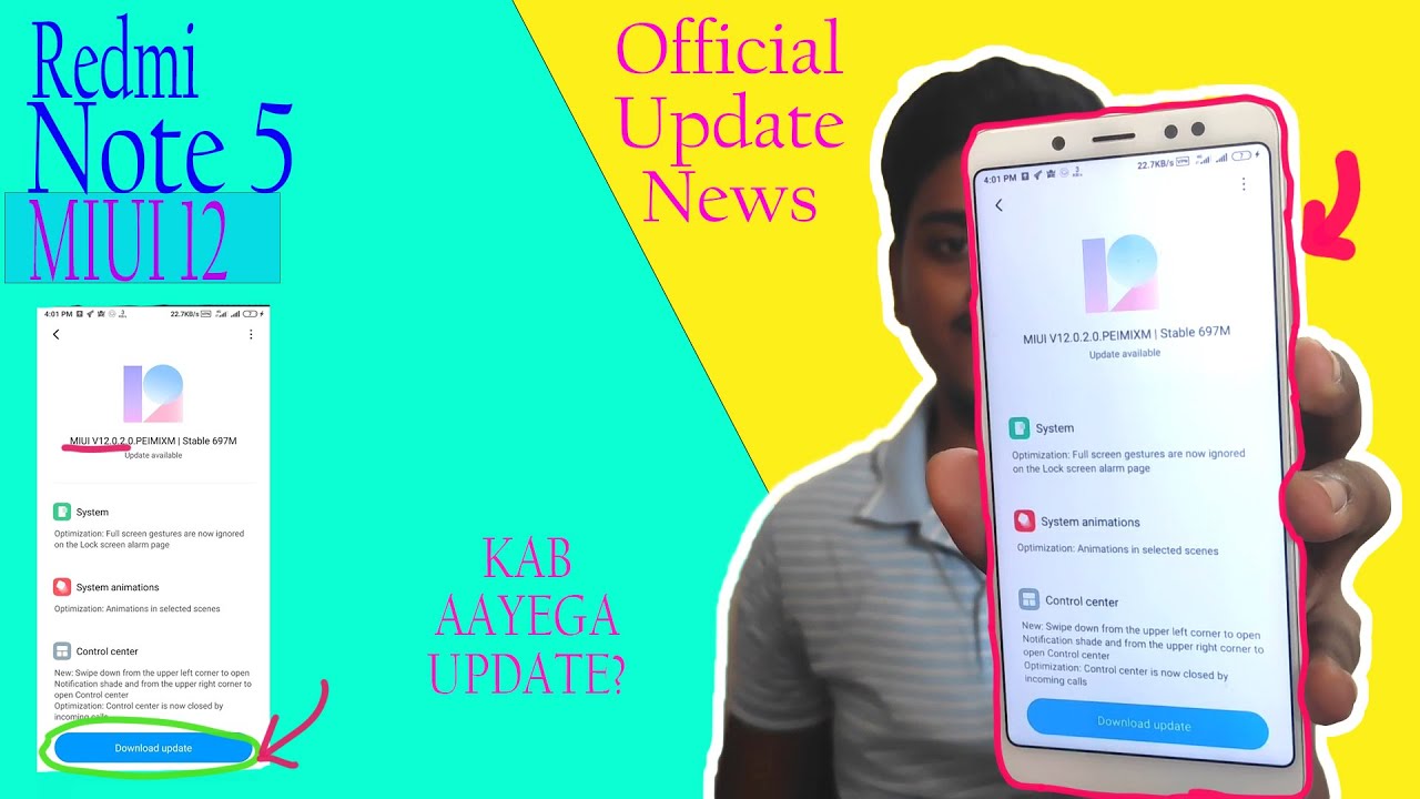 Redmi Note 5 MIUI12 [Official Update] News