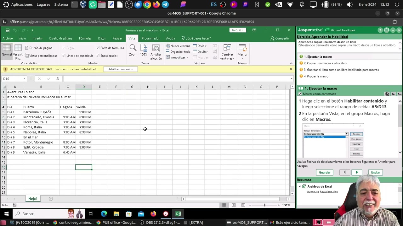 jasper excel2019 expert L6E10 copiar macros entre libros