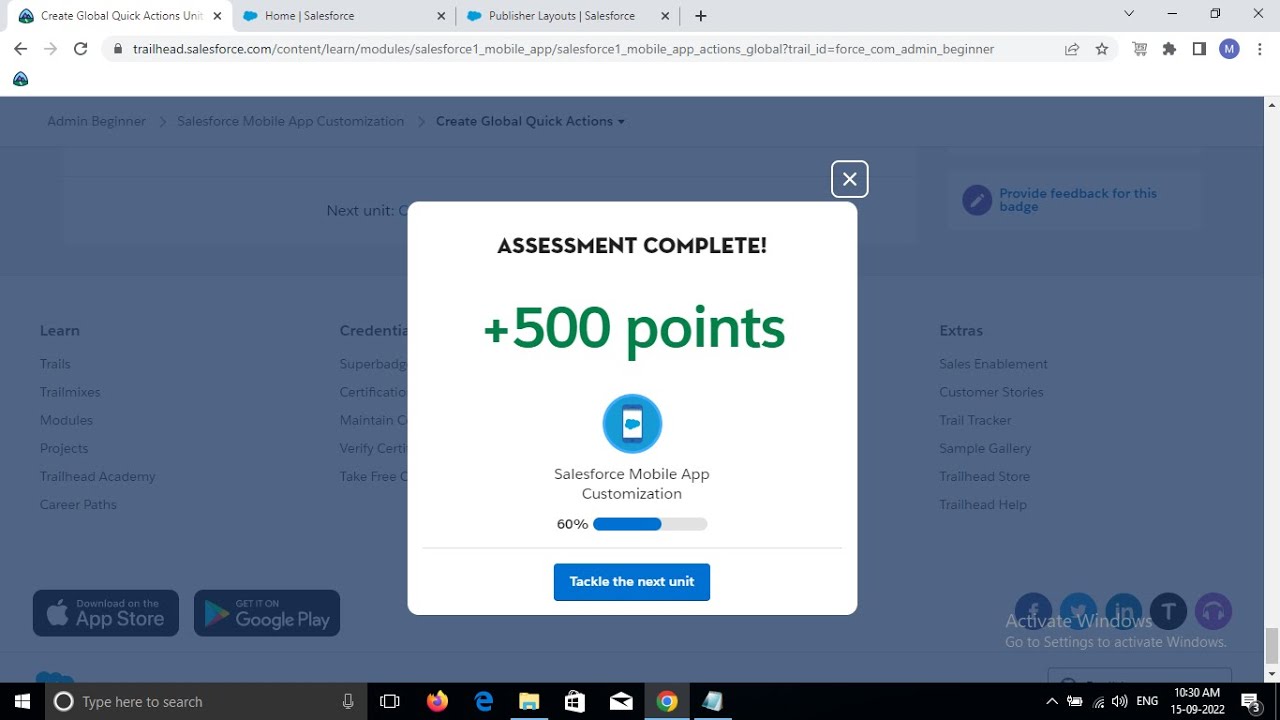 Admin Beginner | Salesforce Mobile App Customization | Create Global Quick Actions #Global_action