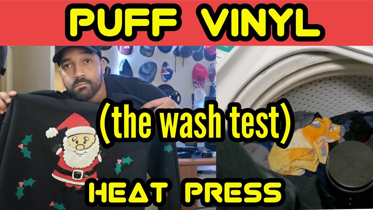 the wash test 🤔🧼 puff vinyl