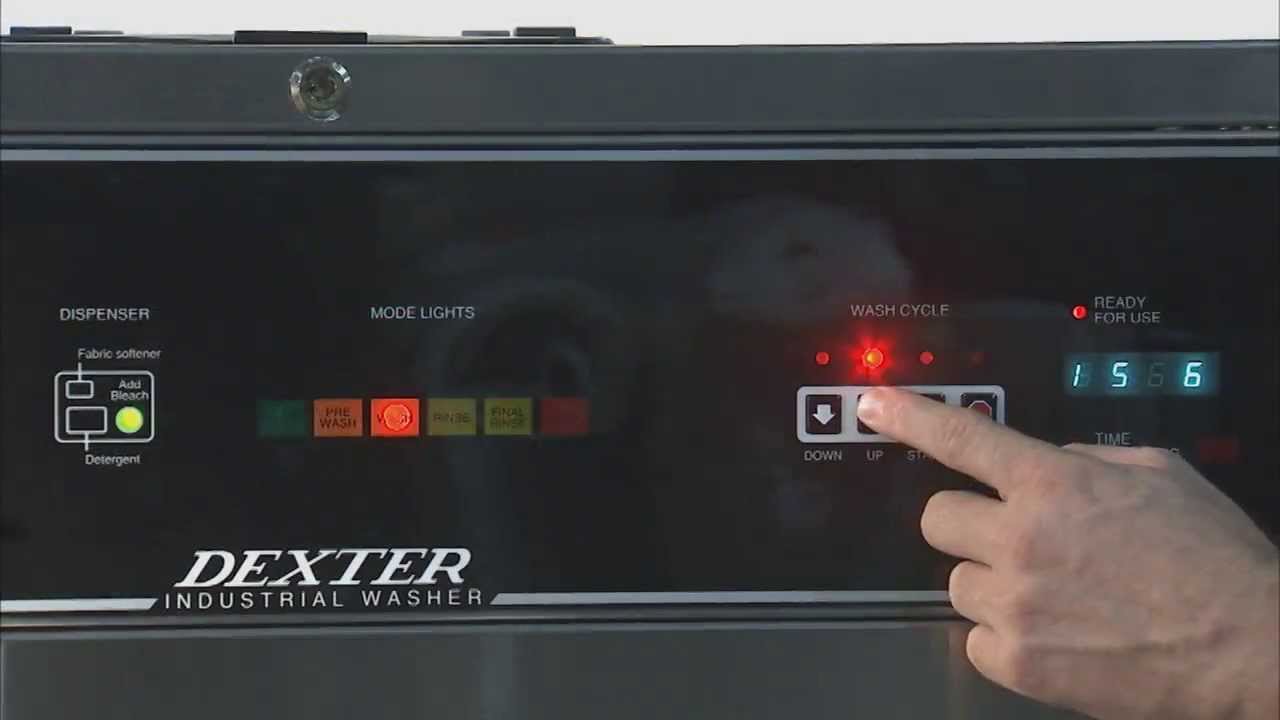 Dexter Washer: Cycle Programming Dexter WCVD Series OPL Washer