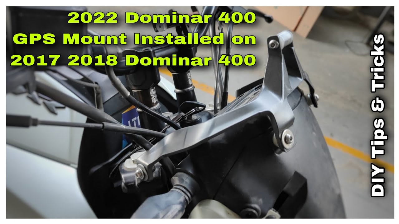 Bajaj Dominar 400 Mods | 2022 GPS Mount Installed on 2017 2018 Dominar 400 | Quick DIY | DNA VLOGS