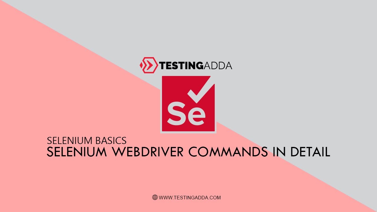Selenium WebDriver Commands in Detail - Part 1 | Automate with Selenium