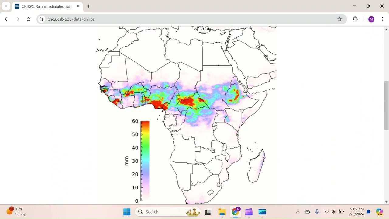 Download CHIRPS Daily Precipitation and Temperature Data
