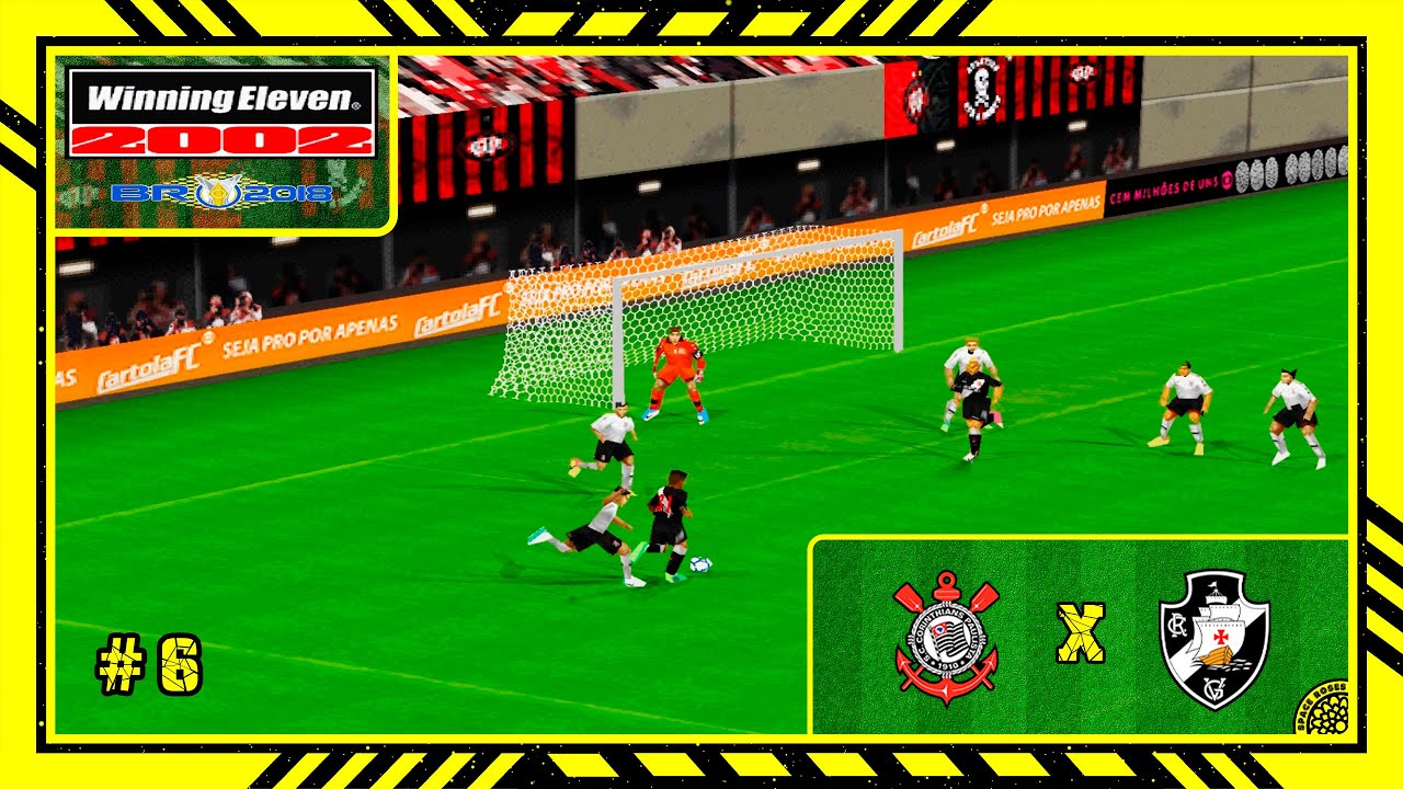 Winning Eleven 2002: Brasileirão 2018 (PS1) Copa BR A #6 Corinthians x Vasco | FINAL
