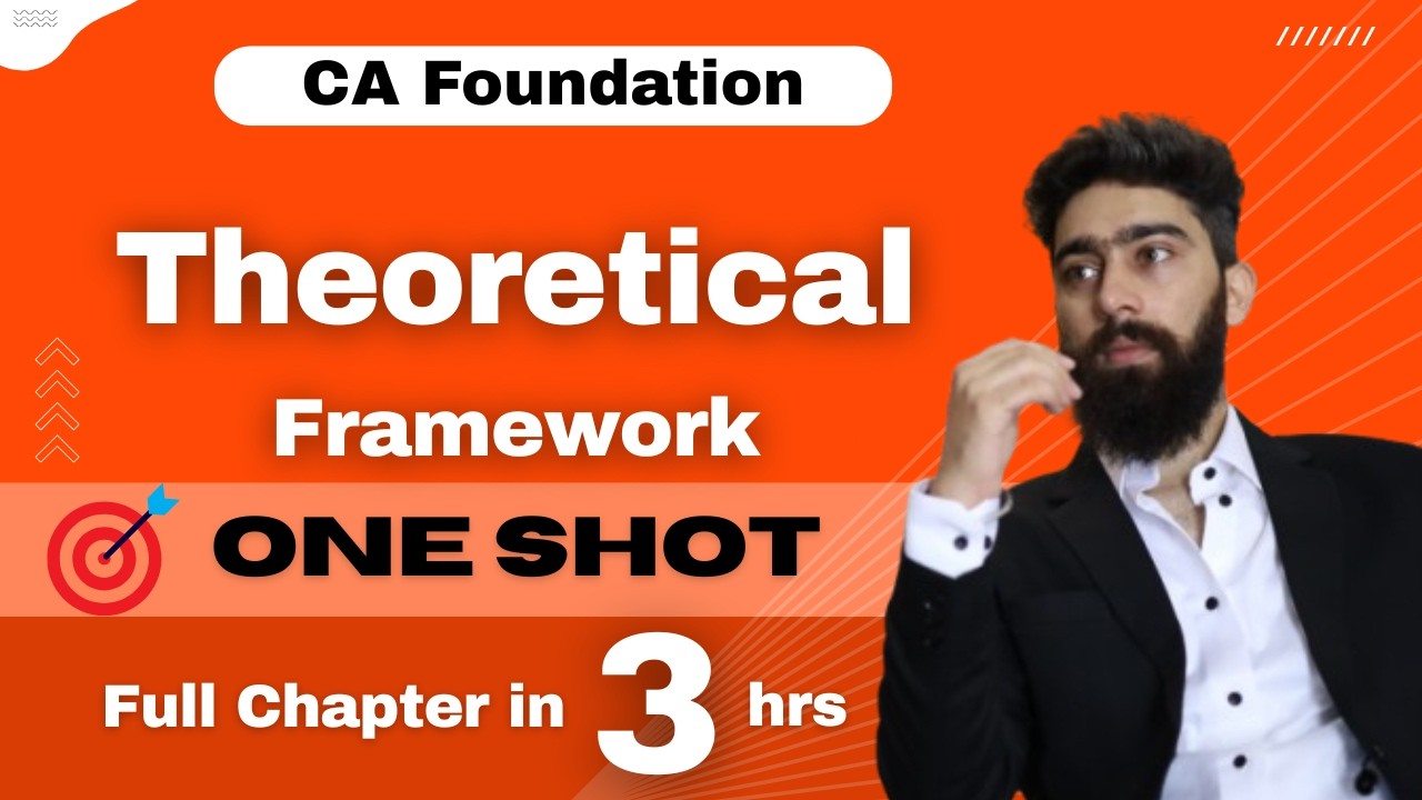 CH 1 - Theoretical Framework - Full Chapter | One shot | CA Foundation - May/Sep'26