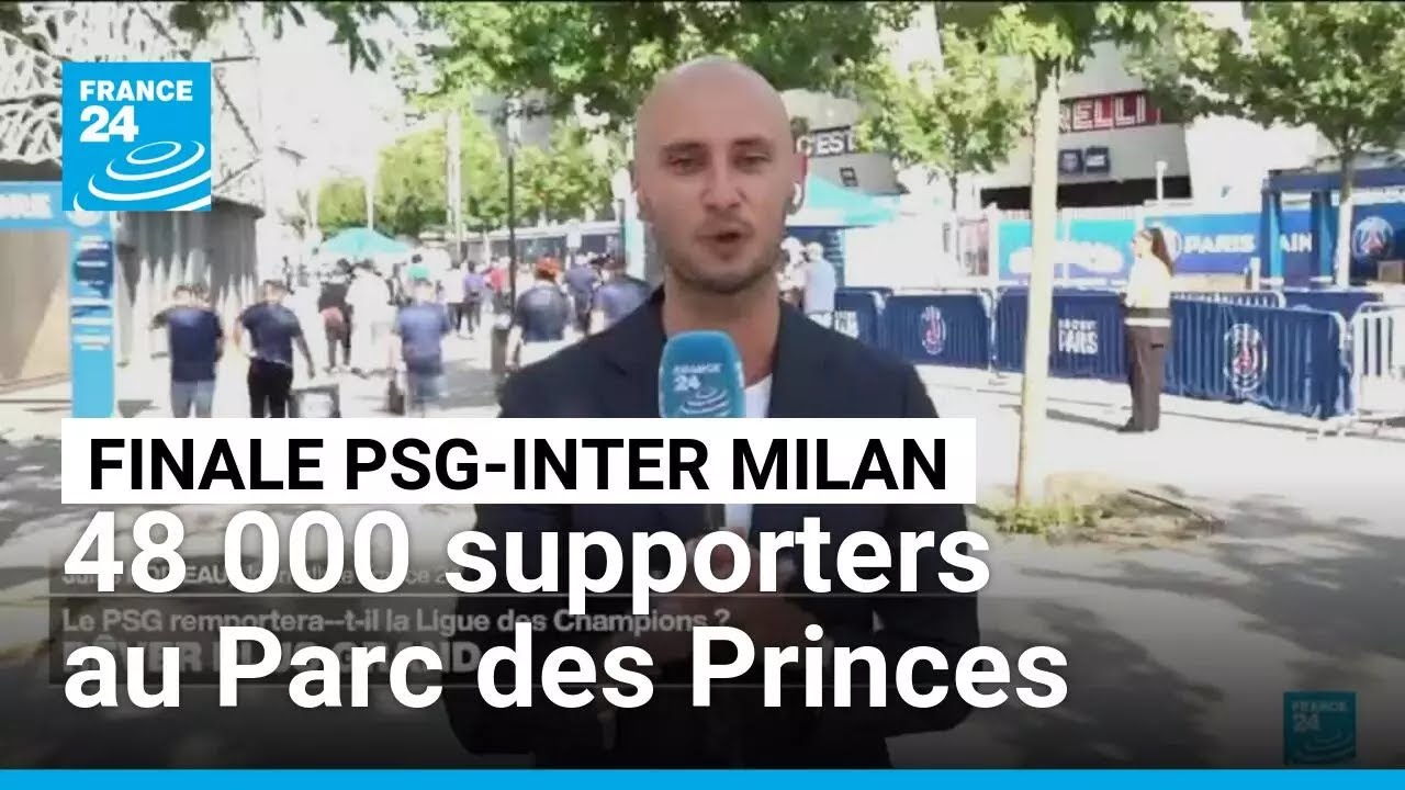 Finale PSG-Inter Milan : les supporters affluent au Parc des Princes • FRANCE 24