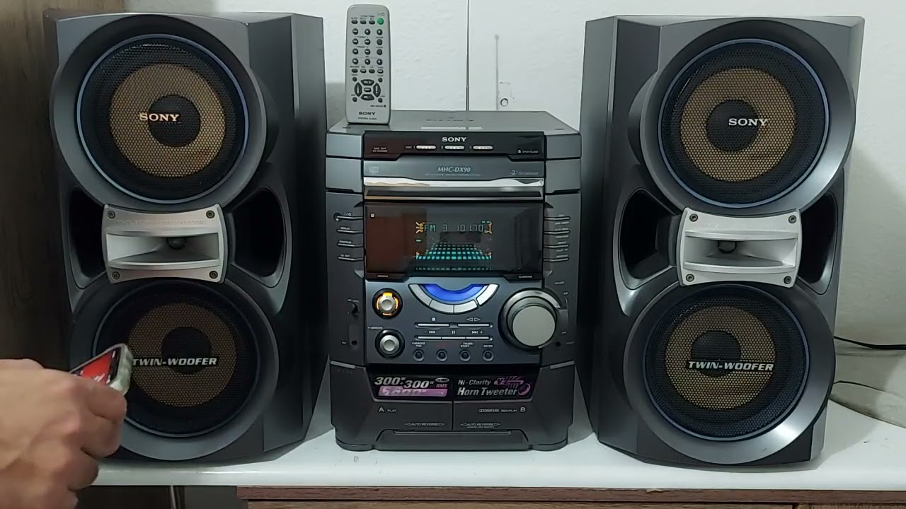 Sony MHC-DX90 Demonstração de Funcionamento p/ Venda !