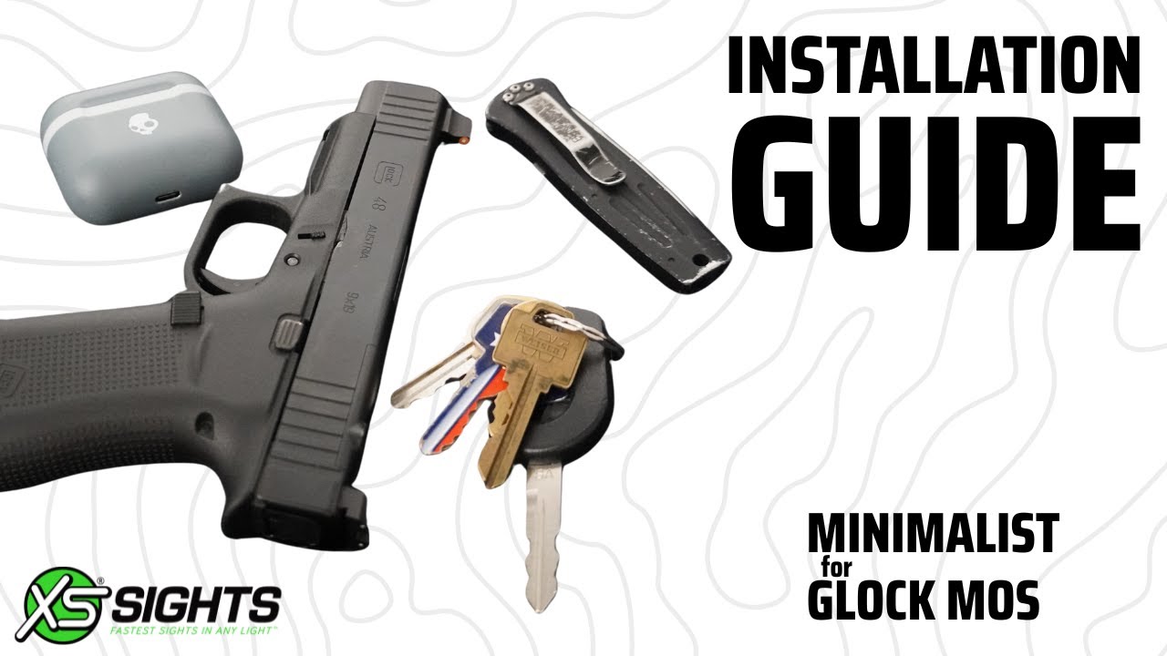 Minimalist Night Sights - Glock Installation Instructions - DIY Minimal Tools