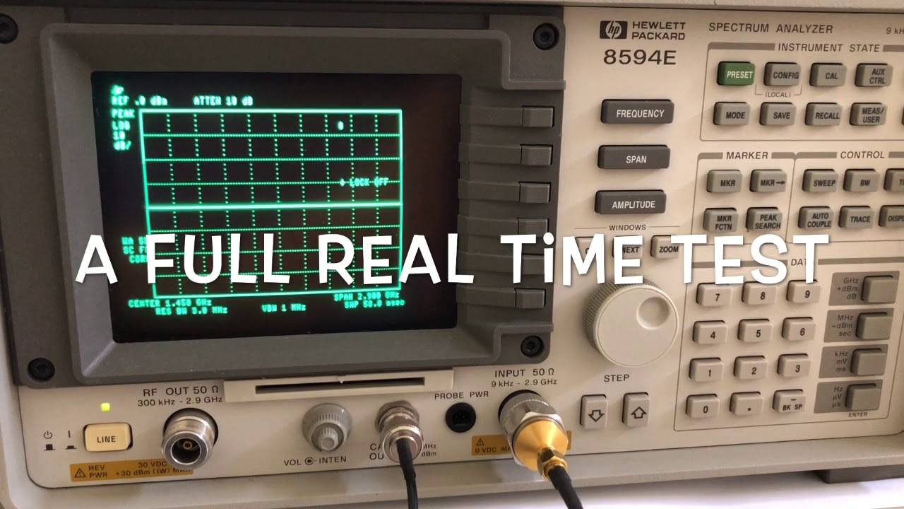 Calibrate Test HP Spectrum Analyzer SA 8594E Option 010 TG tracking Generator Sierra Lab Instrument