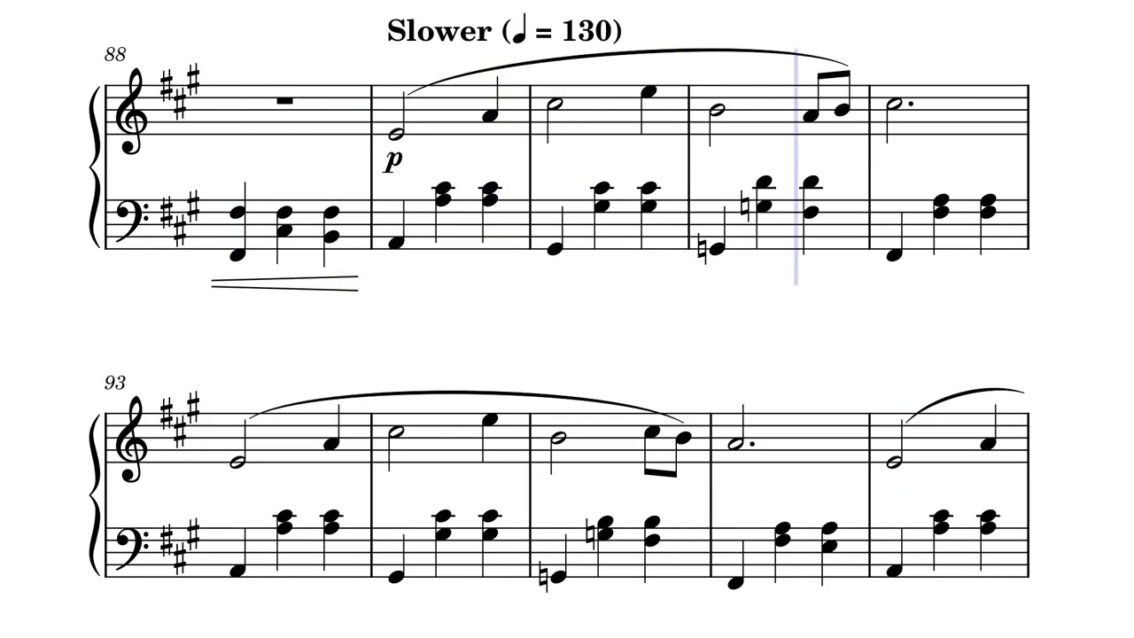 Piano Etude in A Major by Ben Schwarberg