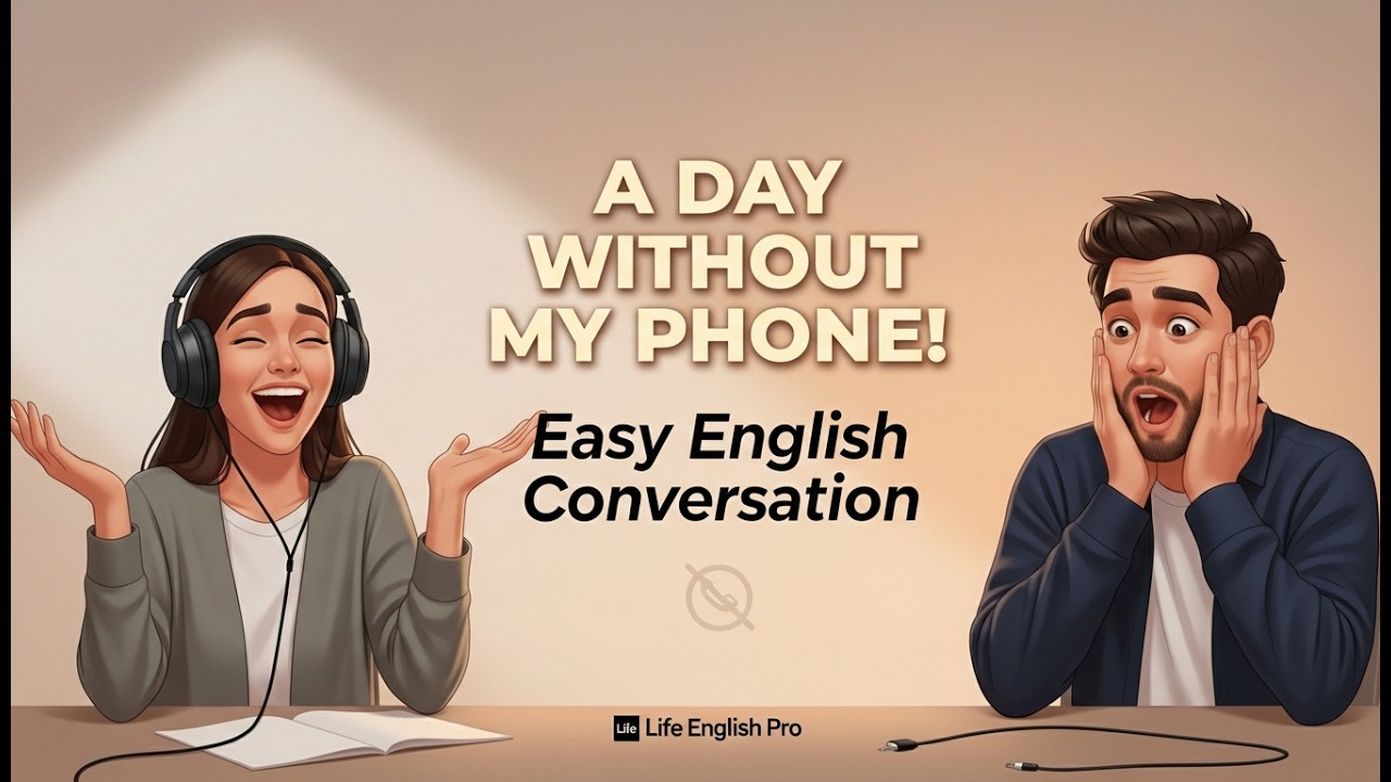 I Spent A Day Without My Phone And It Was HILARIOUS? | Easy English Conversation | Life English Pro