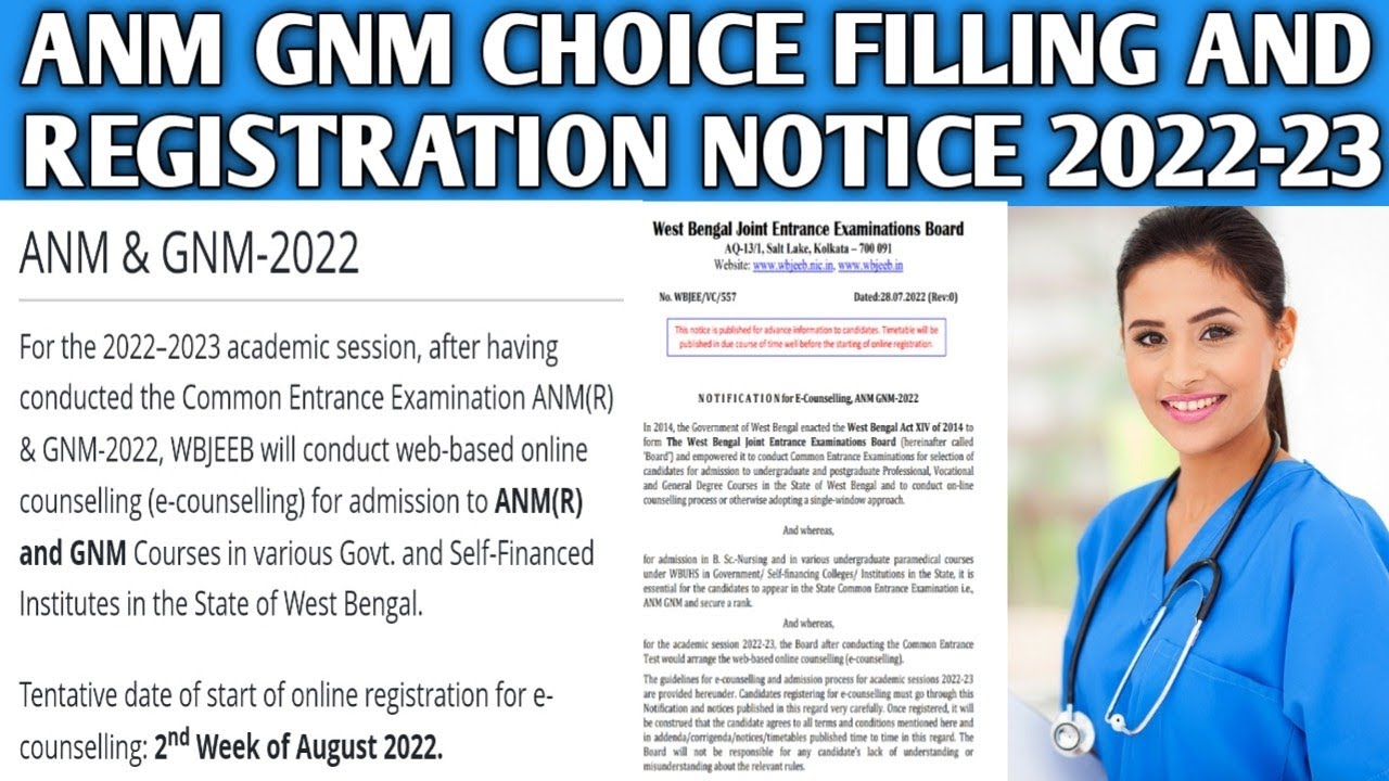 Anm Gnm Admission Counselling and choice filling updates 2022-23 || Anm Gnm nursing admission 2022