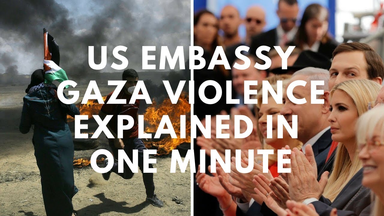 Gaza- Israeli Border Violence Explained in ONE Minute - Not just the U.S. Embassy issue.