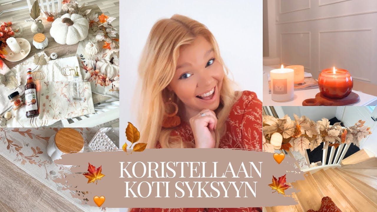 Koristellaan koti syksyyn ja leivotaan Pumpkin spice keksejä 🧡✨🍁🎃🍪
