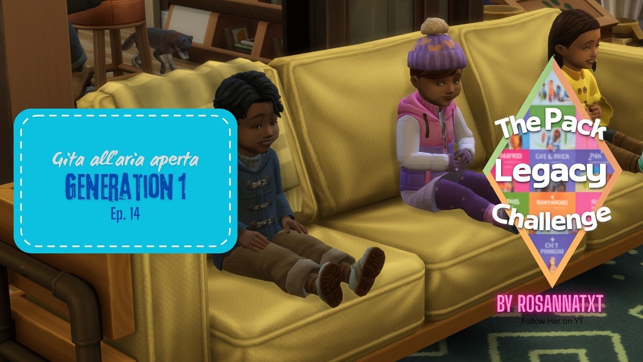 Pack Legacy Challenge Ep. 14 - The Sims 4 - La 2a gen. cresce! La 1a conquista segreti scandalosi.