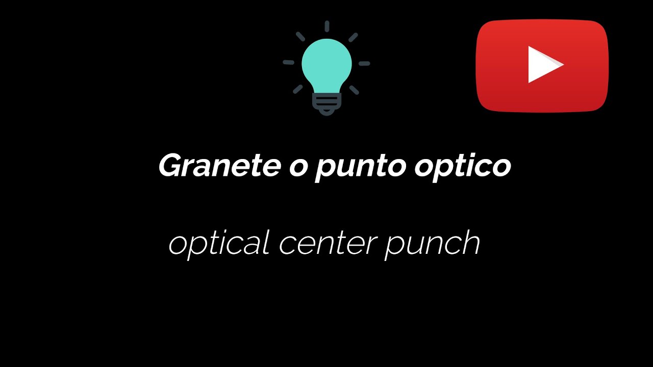PUNZON OPTICO Optical Center Punch