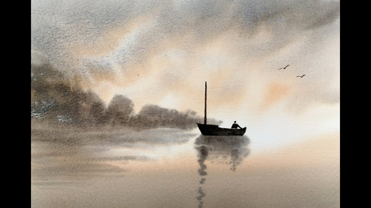 Quick Fire Watercolour Doodle - Atmosphere & Reflections