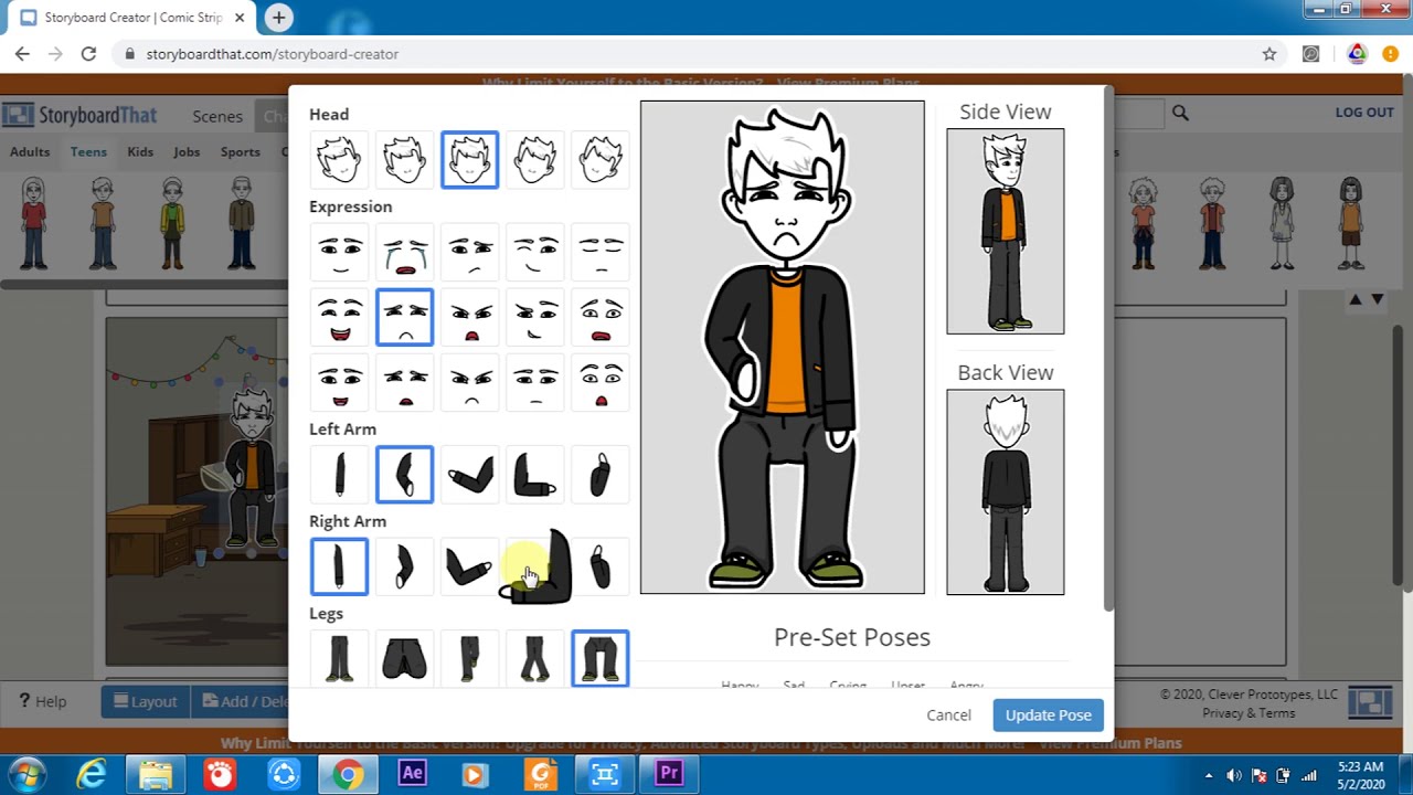Membuat Storyboard menggunakan Platform storyboardthat - Informatika kelas VII | PLB