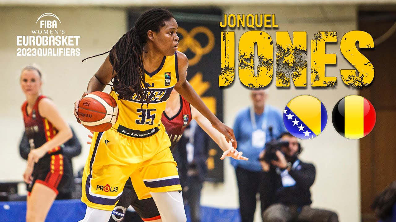 How to play basketball? 🏀  (44 PTS, 22 REB) | Jonquel JONES: Yes!