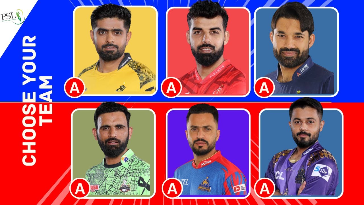 Which Player Do You Prefer - Make Your PSL TEAM | PSl Quiz | PSL 2024