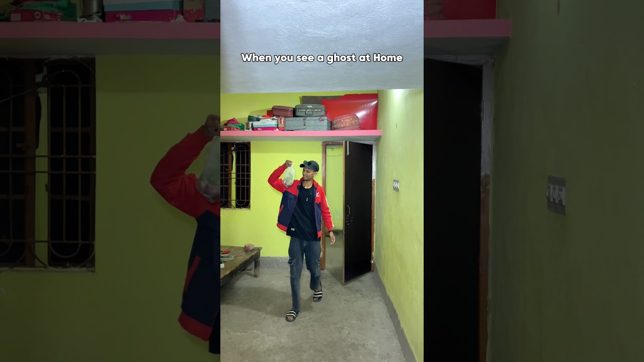 When you see a ghost at Home 👻😂| #shortvideos #comedy #youtubeshorts #tiktok #bhoot #funny