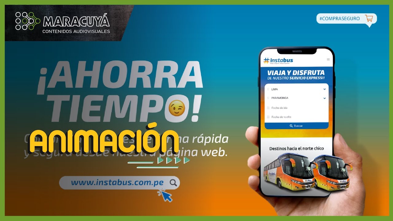 Instabus - Ahorra tiempo spot - #videoanimado  @MaracuyaContenidos