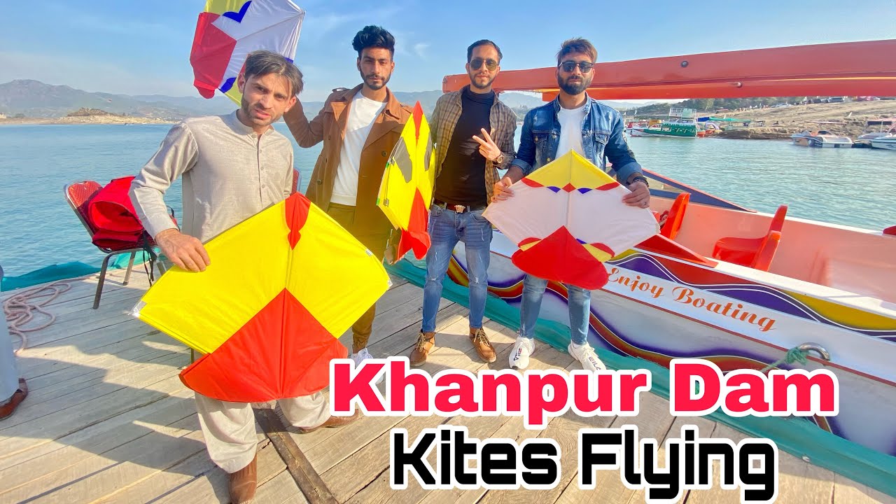 Khanpur Dam Gay Or kites Uriee 🪁🪁Bhoot Taizz Hawa 🥵🥵