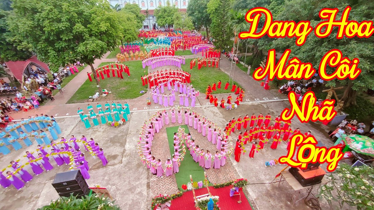 Dâng hoa cộng đồng Mân côi Giáo hạt Thái Nguyên
