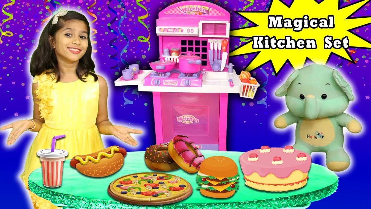 Pari's Fun Kitchen Set !Pari And Her Friends Doing Party l