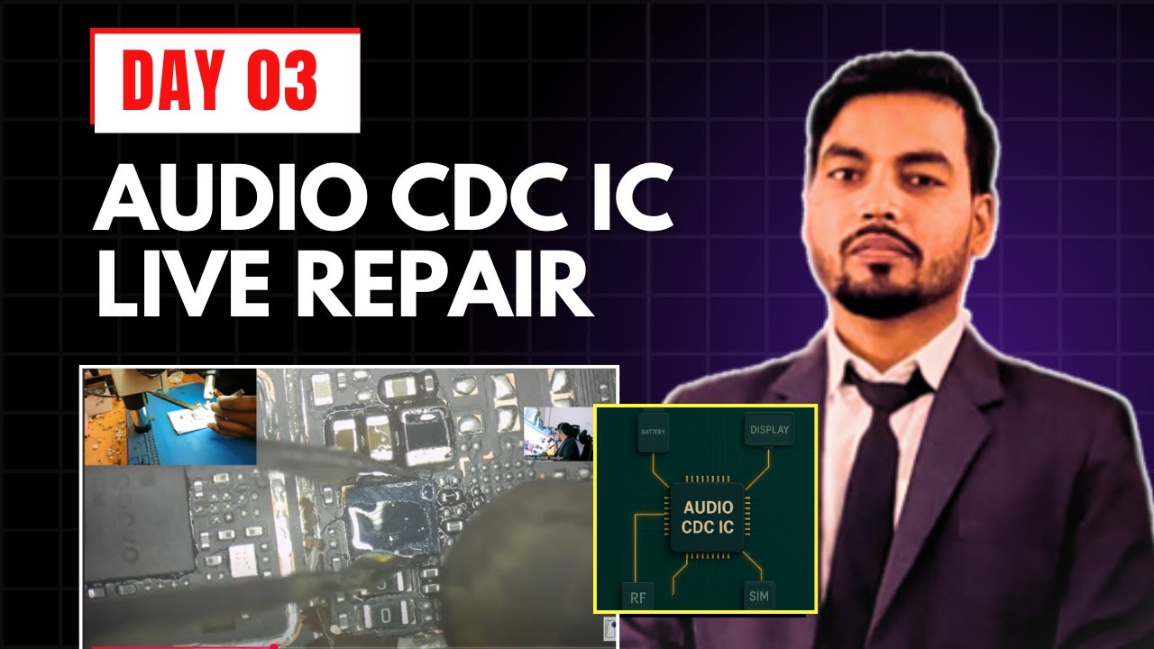 AUDIO CDC IC LIVE REPAIR | DEAD MOBILE REPAIR | SMART MOBILE SOLUTION