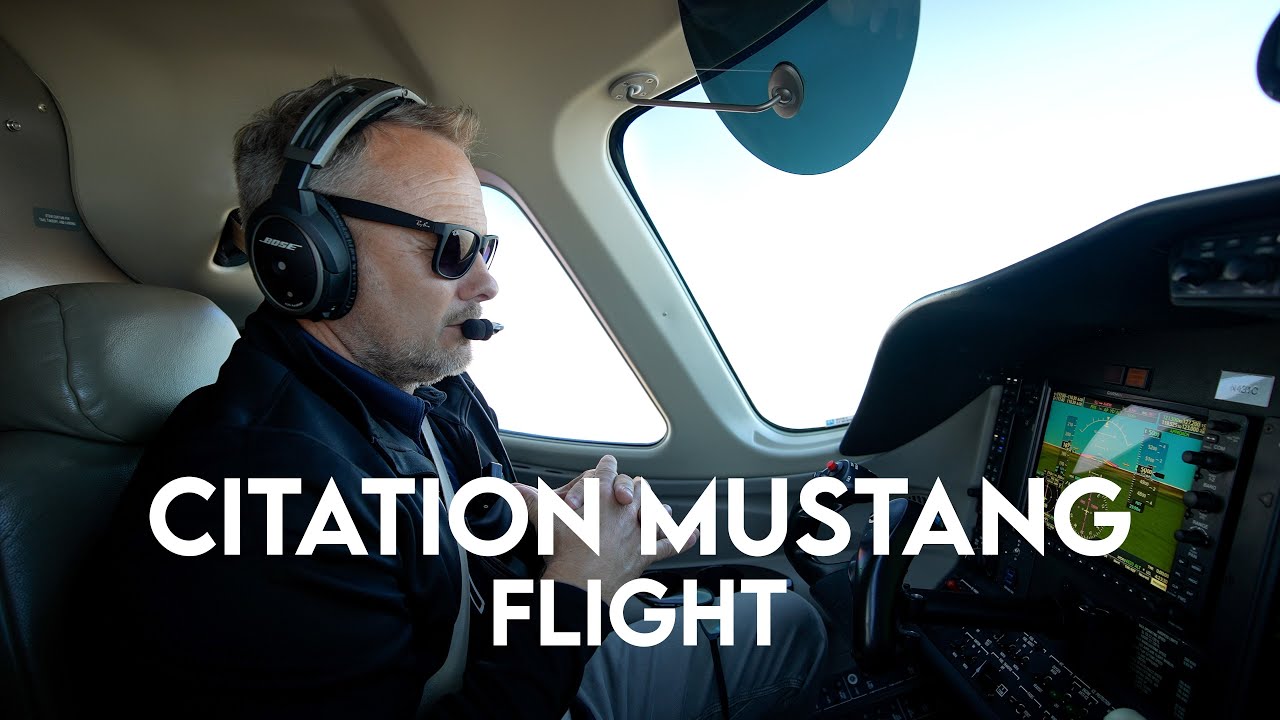 Citation Mustang Short Flight to Cable Airport