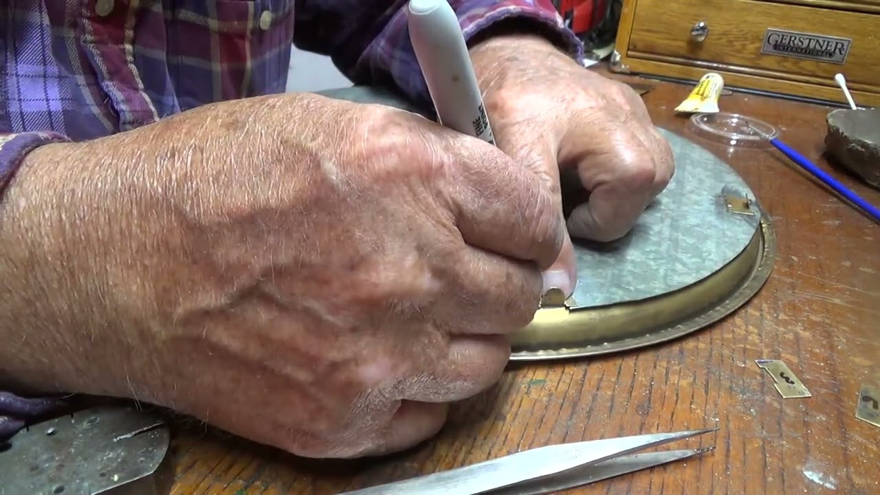 Restoring a Time Only Clock for Dennis Part 3 the Dial and Glass