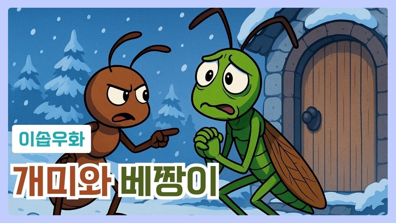 🐜“개미 vs 베짱이” 🎶 여름 내내 놀던 베짱이의 충격적 결말은?! ❄️(동화 읽어주기)📚