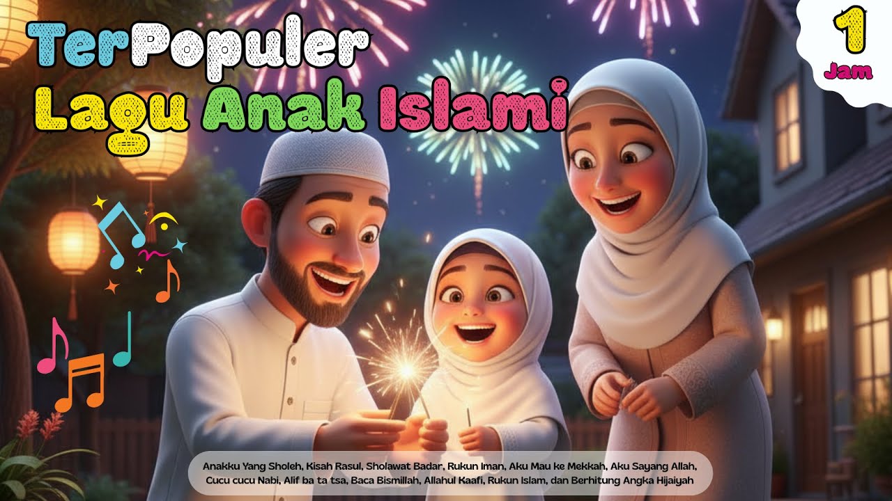 1 JAM LAGU ANAK ISLAMI - ANAKKU YANG SHOLEH, KISAH RASUL, ALLAHUL KAAFI,RUKUN ISLAM, DAN RUKUN IMAN