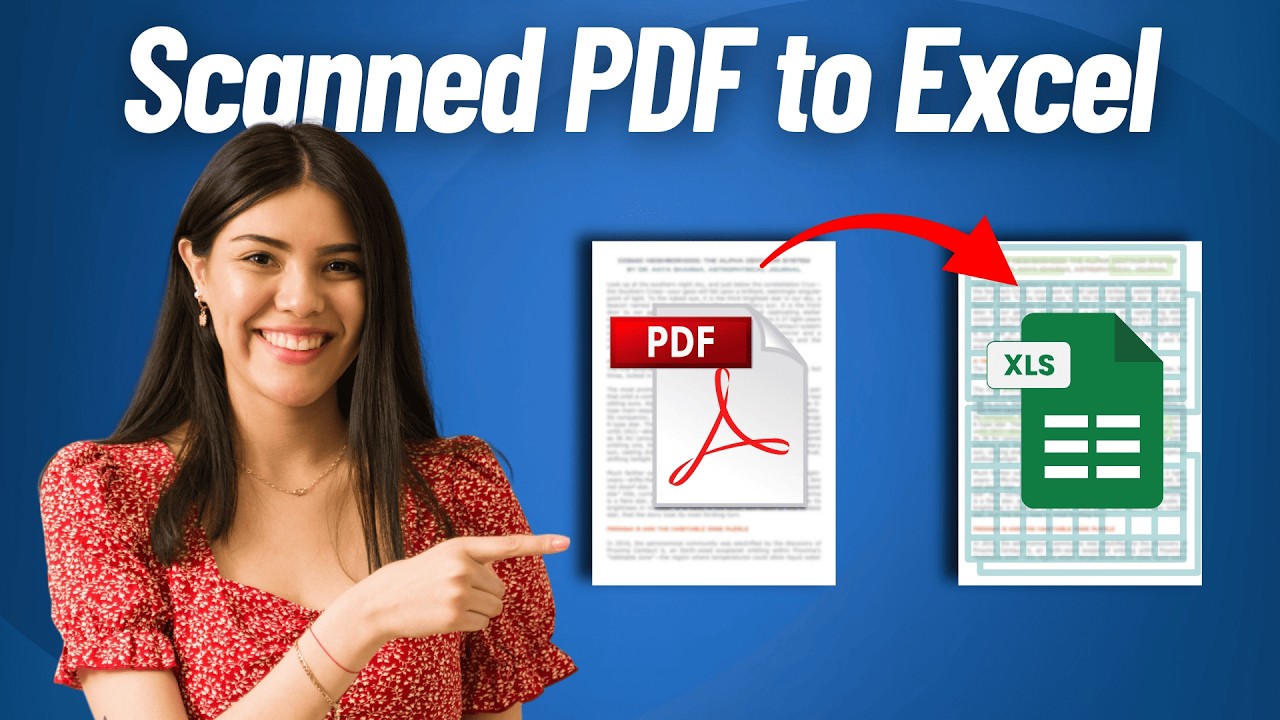 [БЕСПЛАТНО] Как легко преобразовать отсканированный PDF-файл в Excel | Без потери форматирования