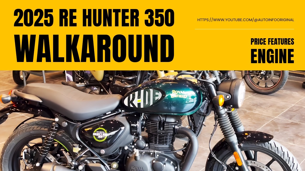 2025 Royal Enfield Hunter 350 Walkaround | Dapper Green Variant | Specs, Features and Price