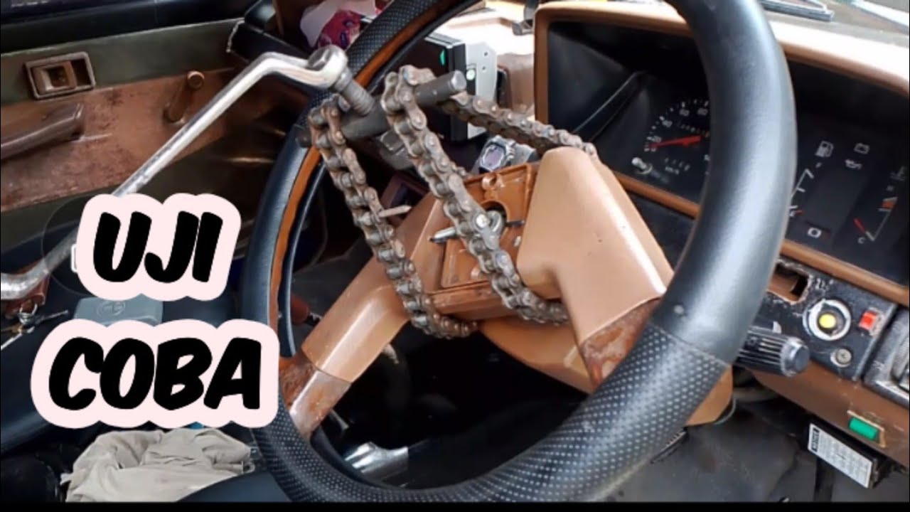 Тестирование инструмента для вскрытия руля Kijang Super 5k.
