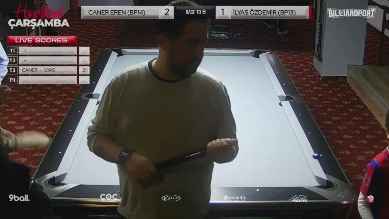 Handikaplı Çarşamba #294 Bilardo Turnuvası Canlı Yayını