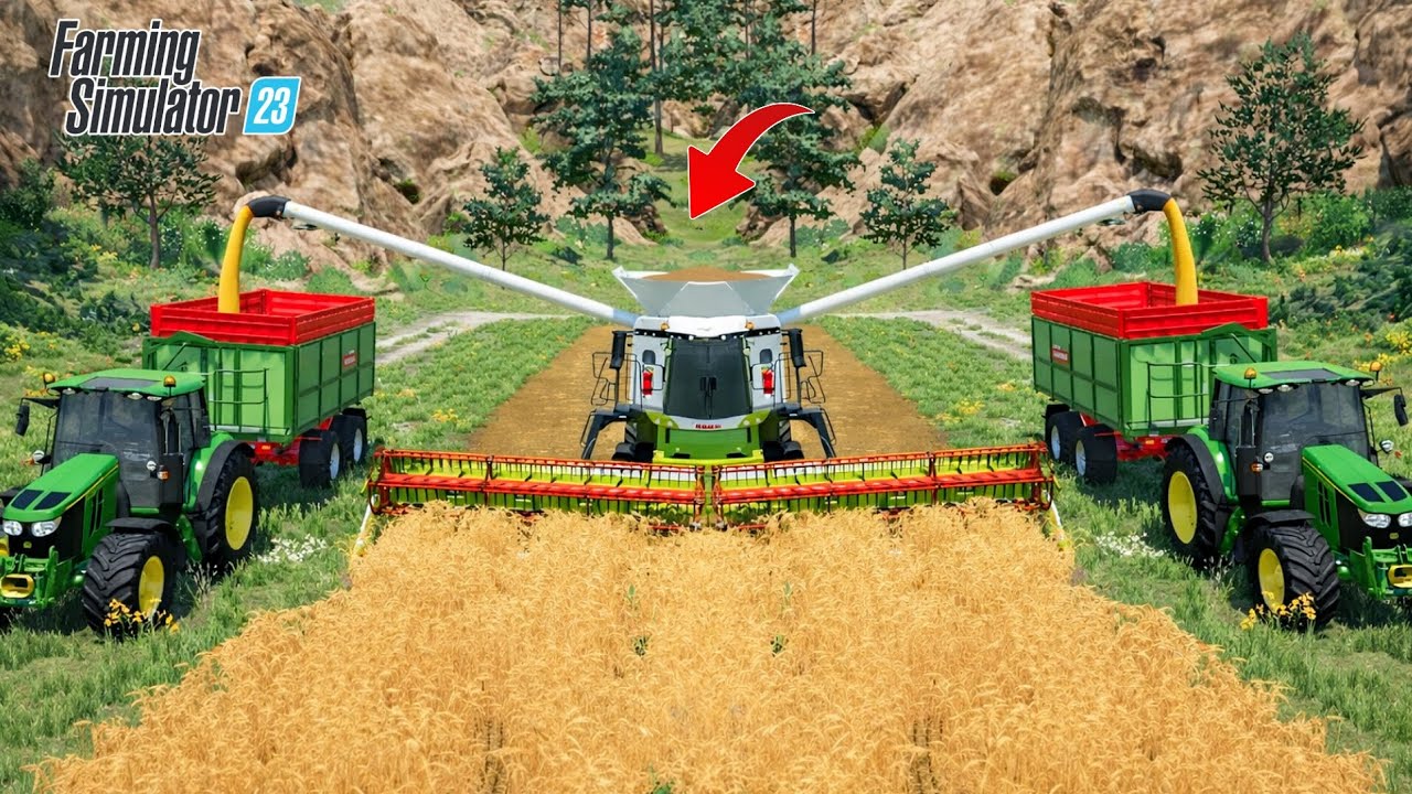 Wheat plant & Harvest with Claas Harvester in Fs23 | Farming Simulator 23