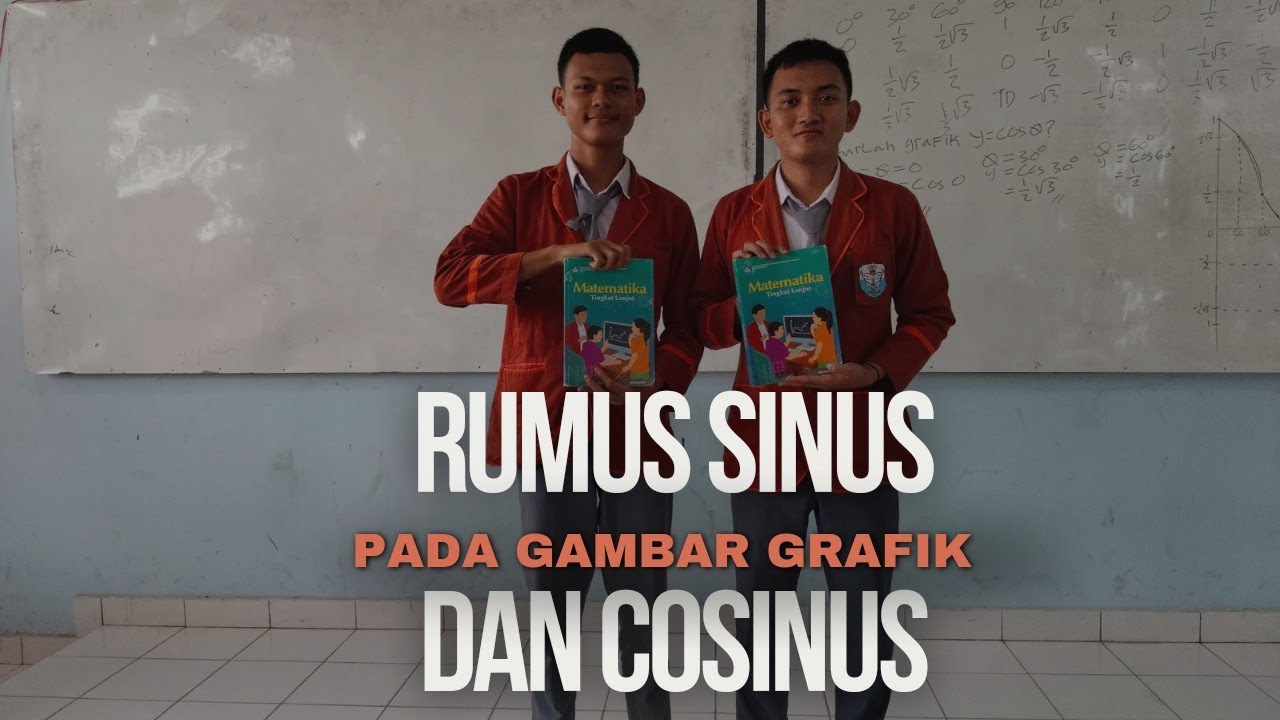 Rumus sinus dan cosinus pada gambar grafik