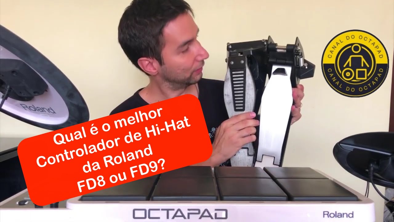 Comparativo entre o controlador de hi hat FD8 e FD9 da Roland.