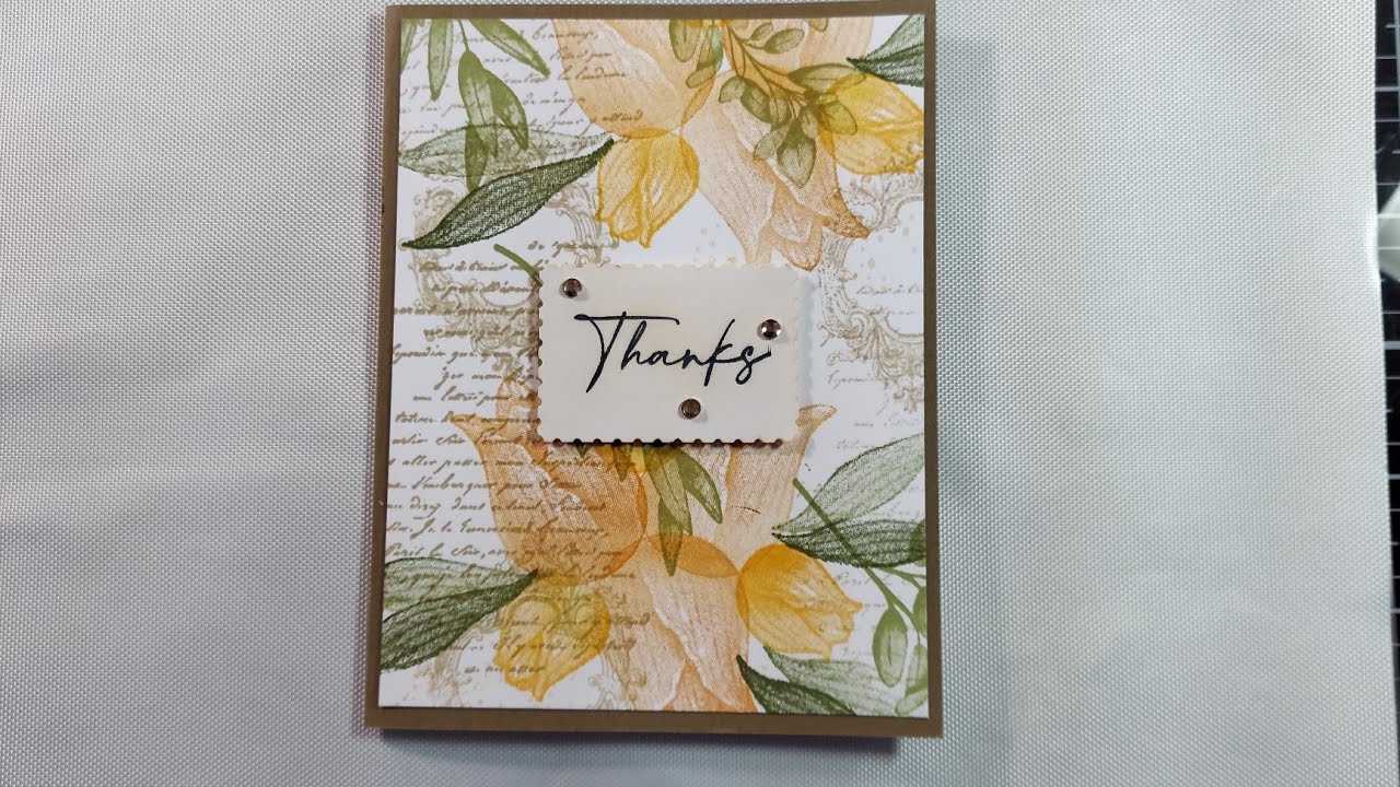 DIY Background Paper - Timeless Tulips, Stampin' UP!