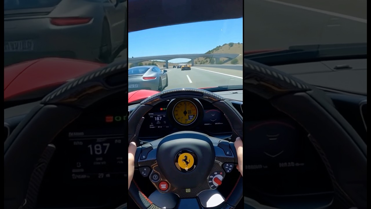 New Ferrari 488 Spider Driving Test