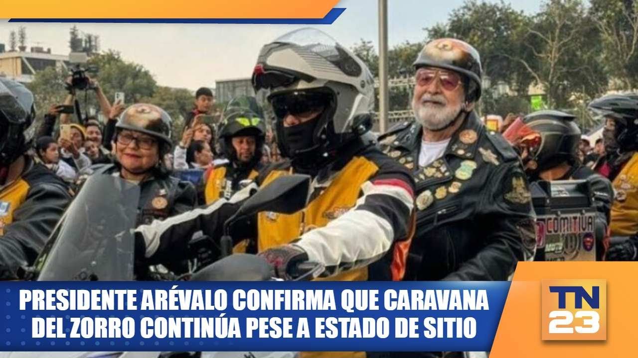 Presidente Arévalo confirma que caravana del Zorro continúa pese a estado de sitio