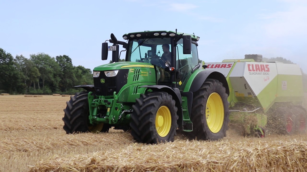 Stroh Pressen | JohnDeere 6215, Claas Quadrant 2200 | KGB-Agrar