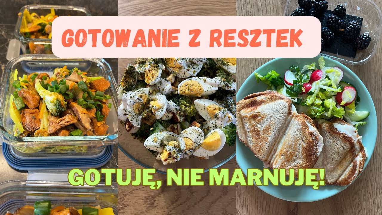 GOTOWANIE Z RESZTEK 💰 | TYDZIEŃ JEDZENIA🥪  | CZYSZCZENIE LODÓWKI 👌 | HAUL LIDL | TANIE GOTOWANIE